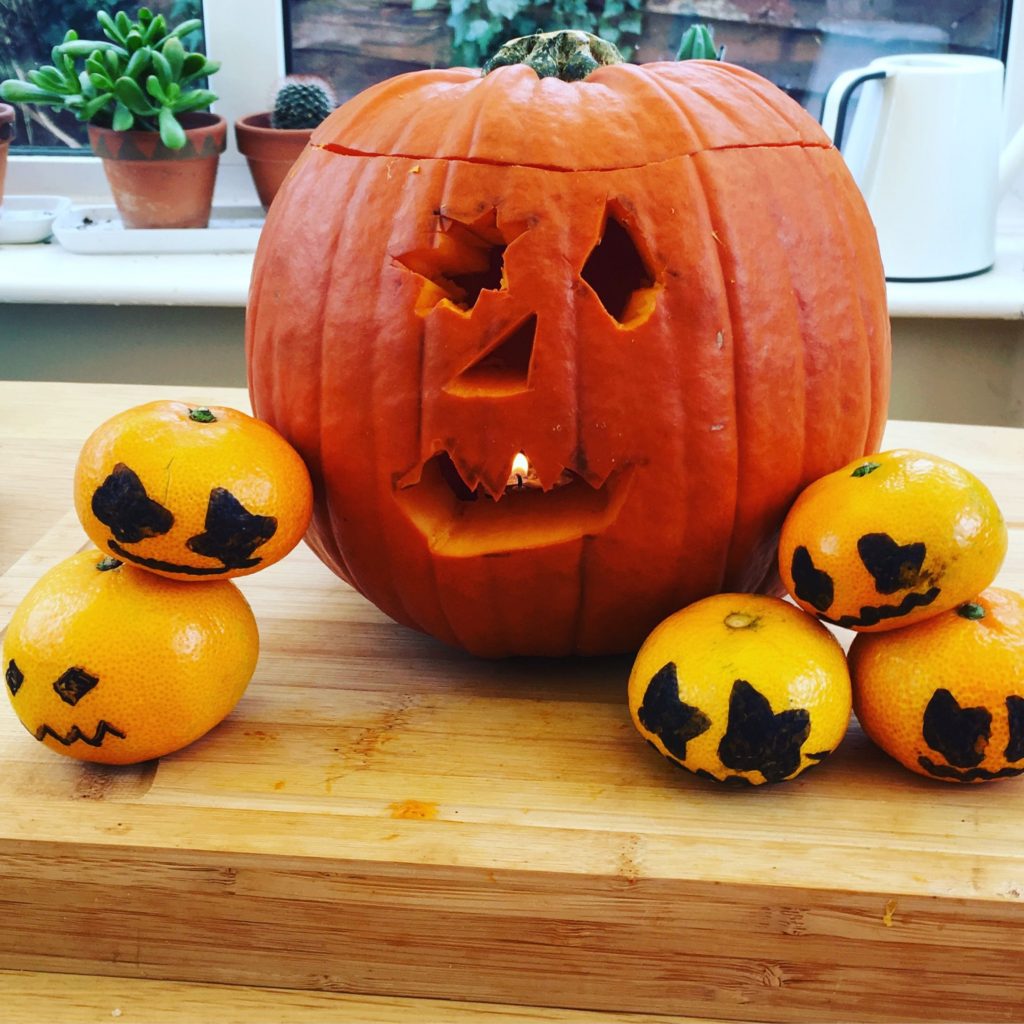 Simple Halloween Activities - Satsuma Pumpkins